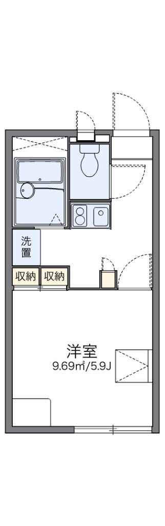 レオパレス艶 103号室 間取り