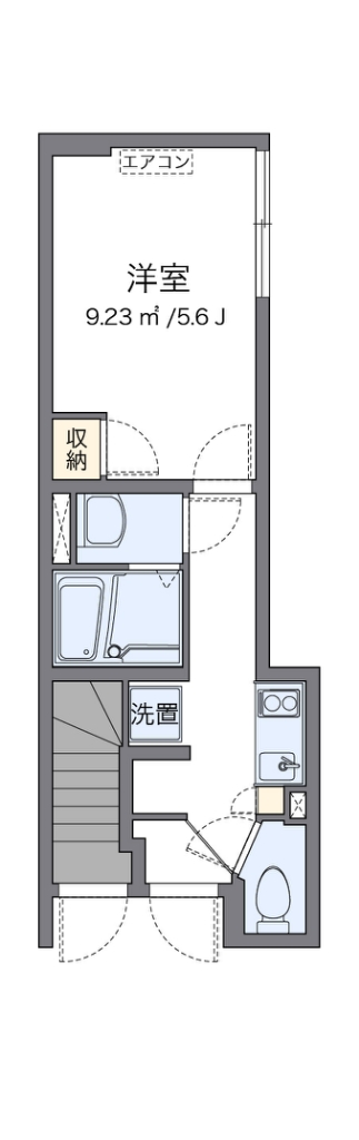 クレイノパーク鐘ヶ淵 間取り図