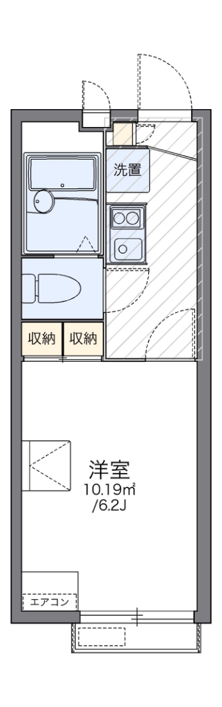 レオパレスＥａｒｌｙＰｌａｎｔ 間取り図