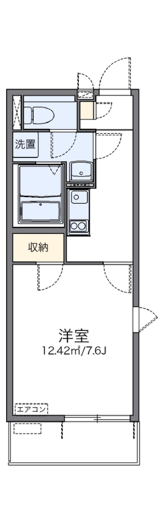 レオネクストＳＫＹ 203号室 間取り