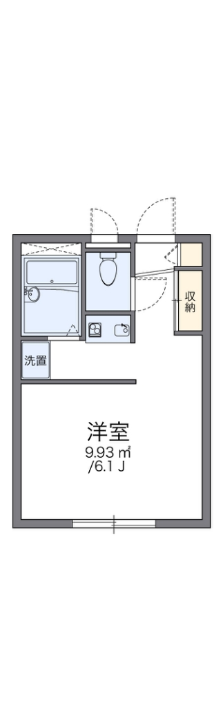 レオパレスビクトワール 109号室 間取り