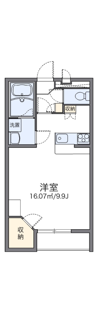 レオパレスマンダリーヌⅡ 204号室 間取り