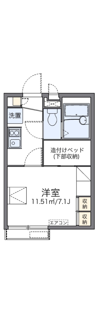 レオパレス美住 間取り図