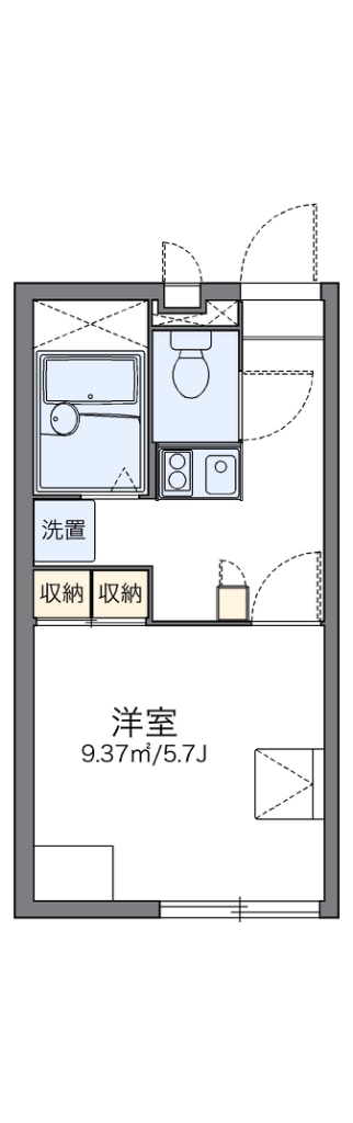 レオパレスエルミタージュ 間取り図