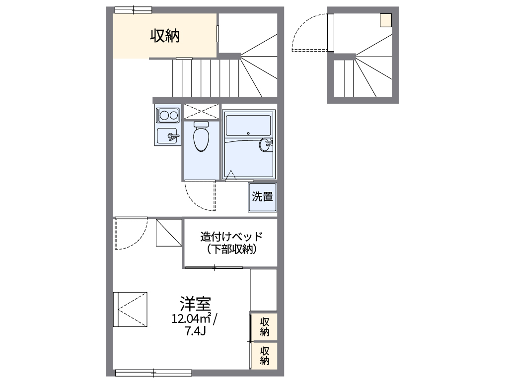 レオパレス山茶花 207号室 間取り