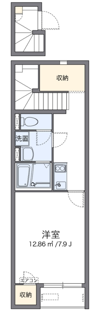 クレイノＯＤＡＩ　ＹＯＵ 間取り図