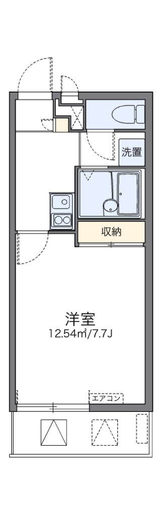 レオパレスシャルマン 間取り図