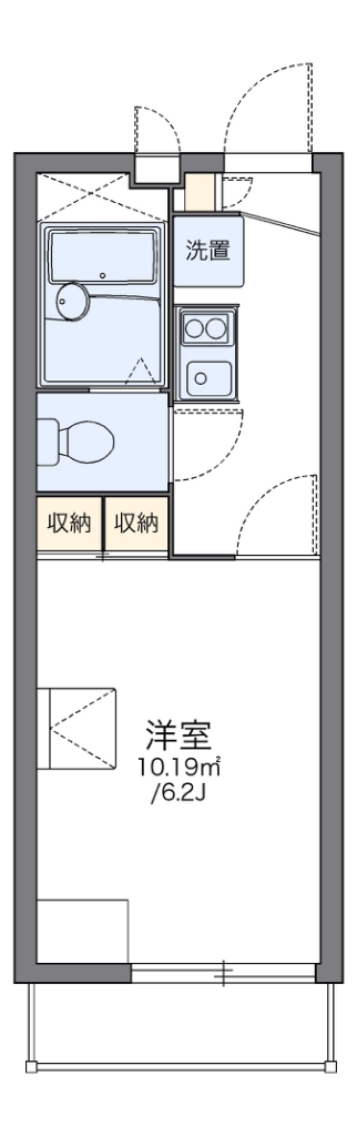 レオパレスＧＡＩＡ 102号室 間取り