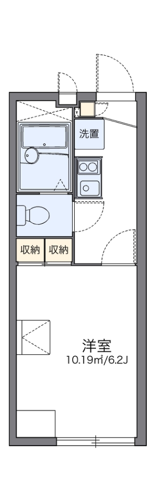 レオパレスクレセント本郷Ⅲ 102号室 間取り