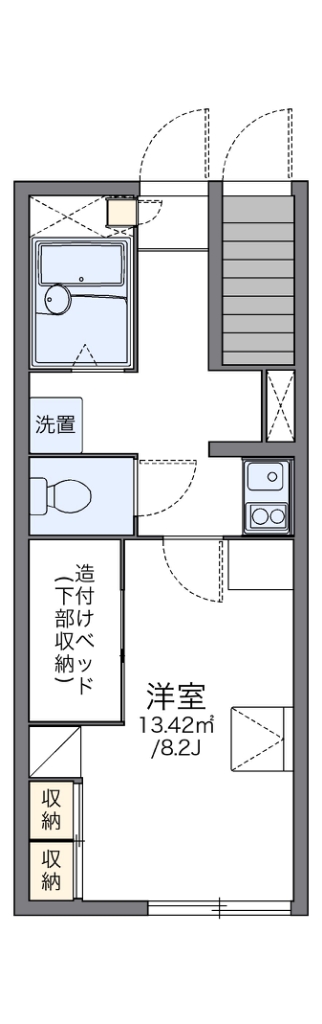 レオパレススペース好日 間取り図