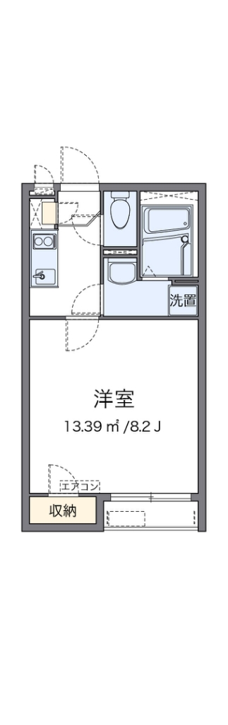 クレイノラーナⅡ 202号室 間取り