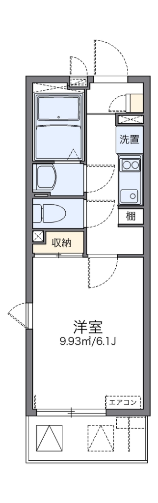 レオネクストＴＡＫＡＲＡＤＡⅡ 203号室 間取り