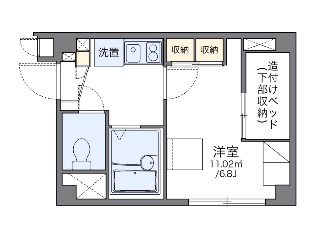 レオパレスＢｌｕｅ　ＭｏｏｎⅡ 間取り図