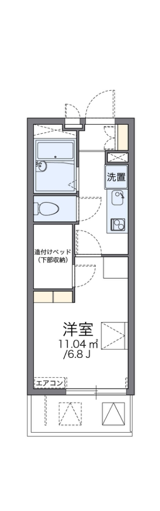 レオパレスイーリスコート 間取り図