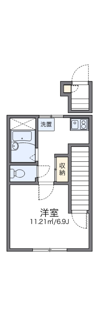 レオパレスジュリアン 204号室 間取り