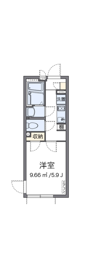 クレイノ笹塚南山 302号室 間取り