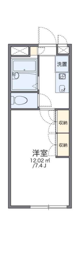 レオパレスロォーンデイジー 105号室 間取り