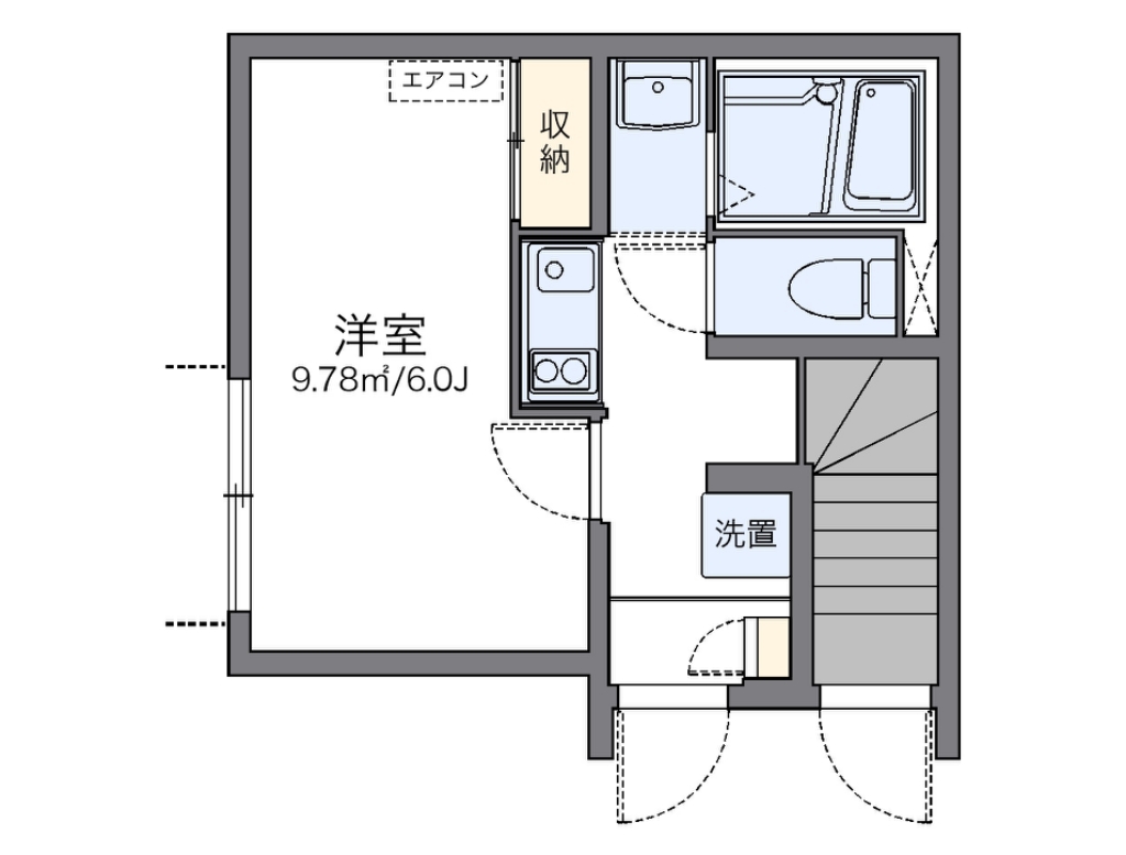 レオネクストグランデーム越谷 101号室 間取り