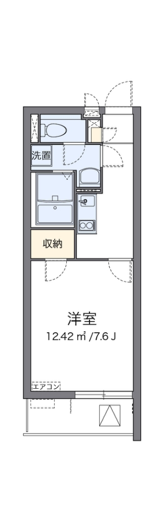 クレイノニューメイプル 間取り図