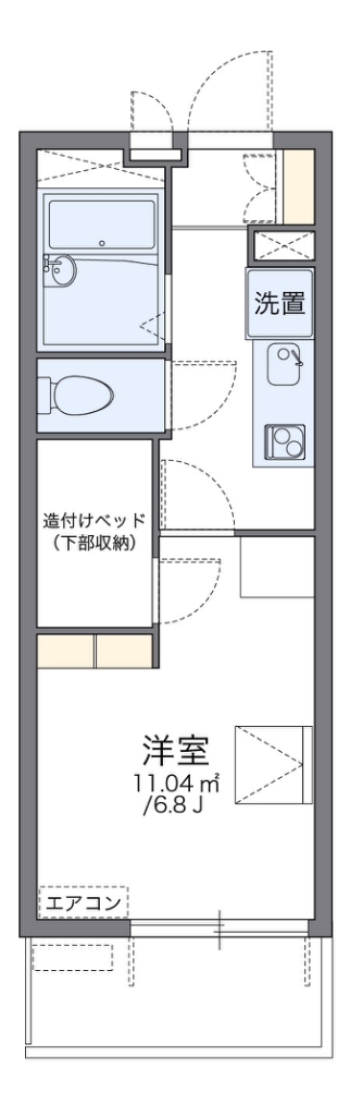 レオパレスＫＯＩＷＡＩ 301号室 間取り