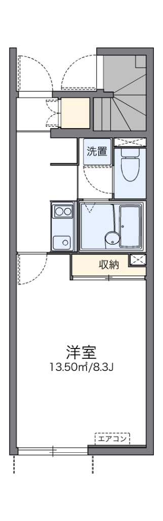 レオネクストエスパシオ 102号室 間取り