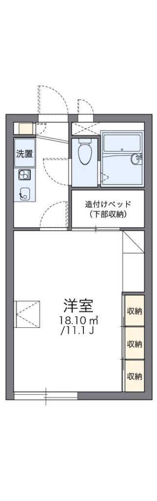 レオパレスジャクリン 間取り図