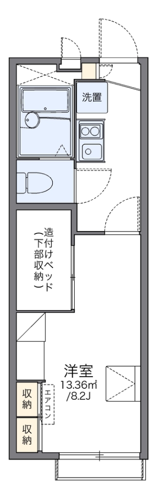 レオパレスさんが 間取り図