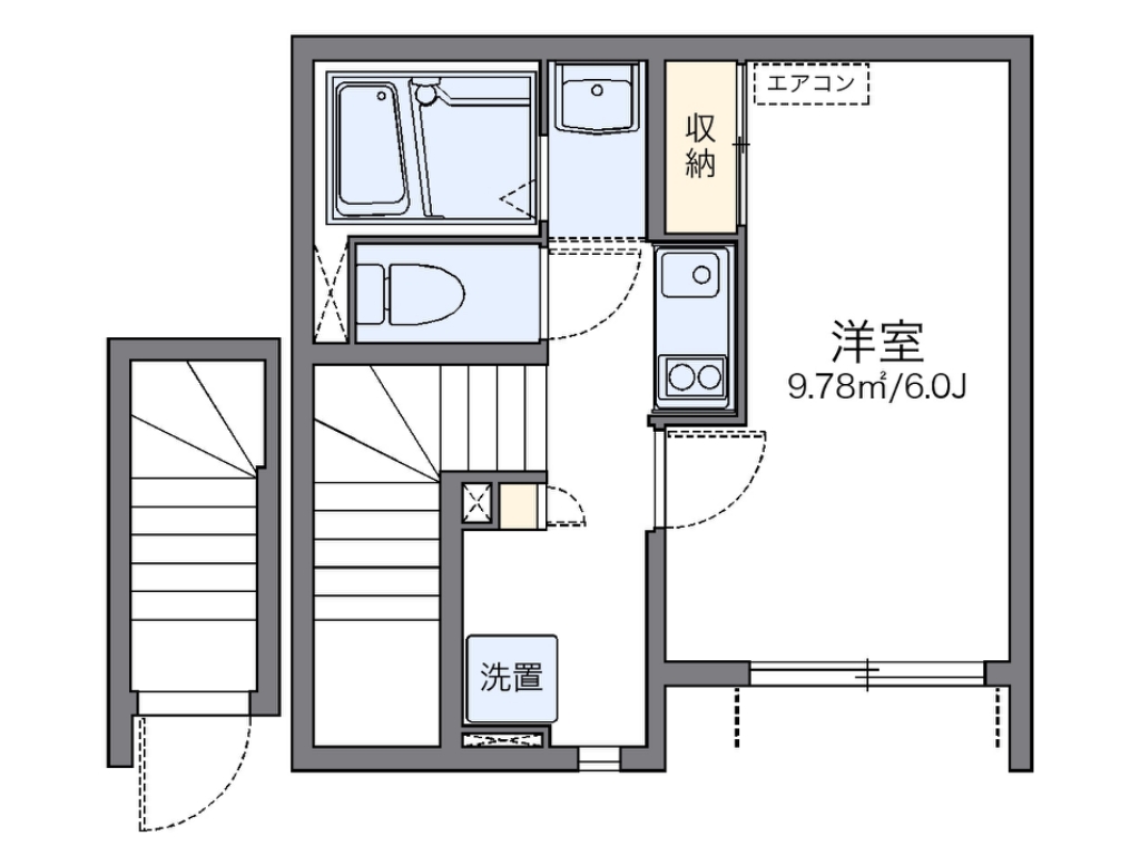 レオネクストグランデーム越谷 202号室 間取り