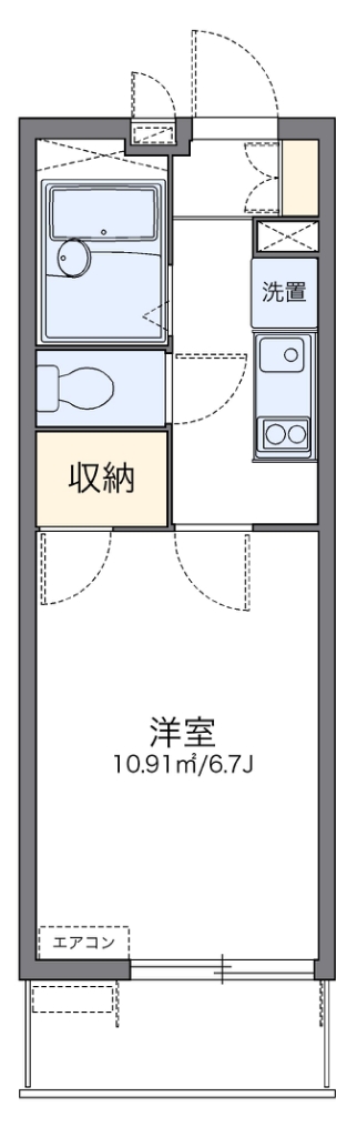 レオパレスソレアードⅡ 間取り図