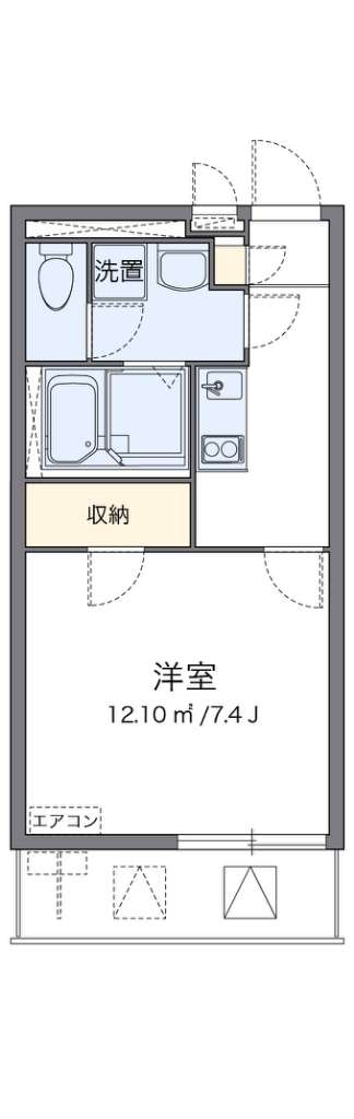 クレイノＴＡＴＥＩＳＨＩ 間取り図