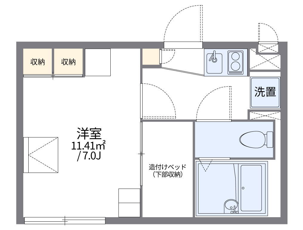 レオパレスＭＡＲＣＨⅡ 102号室 間取り