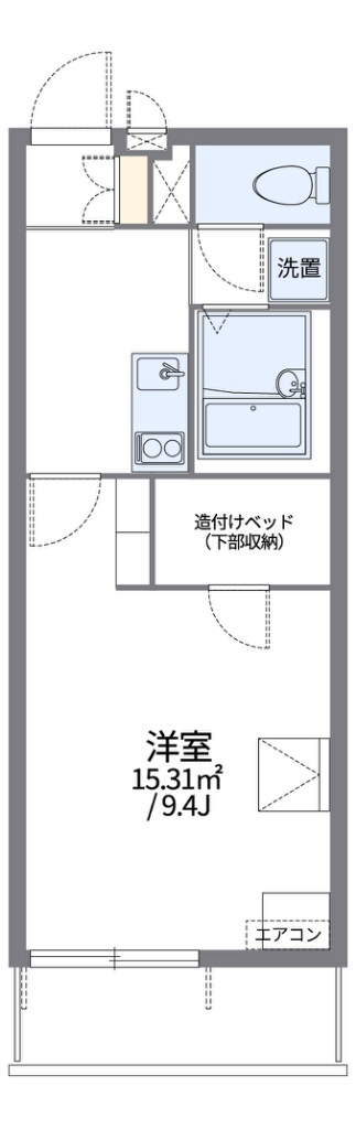 レオパレス壇 306号室 間取り