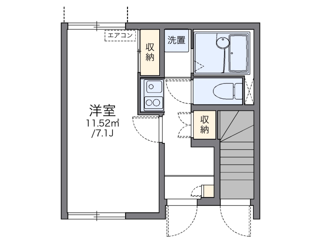 レオネクストカルチェⅡ 間取り図