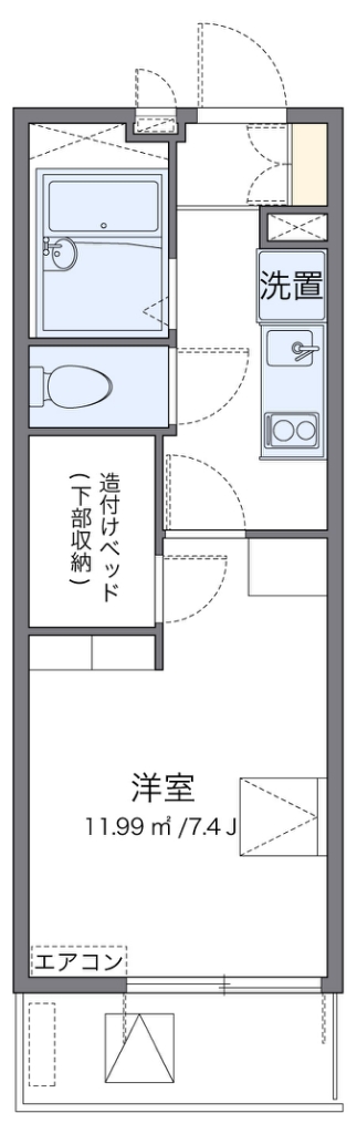 レオパレスエクセラン 309号室 間取り