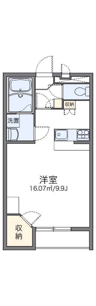 レオパレスアベニューⅡ 間取り図