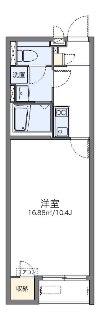 レオネクストグリーチネ 202号室 間取り