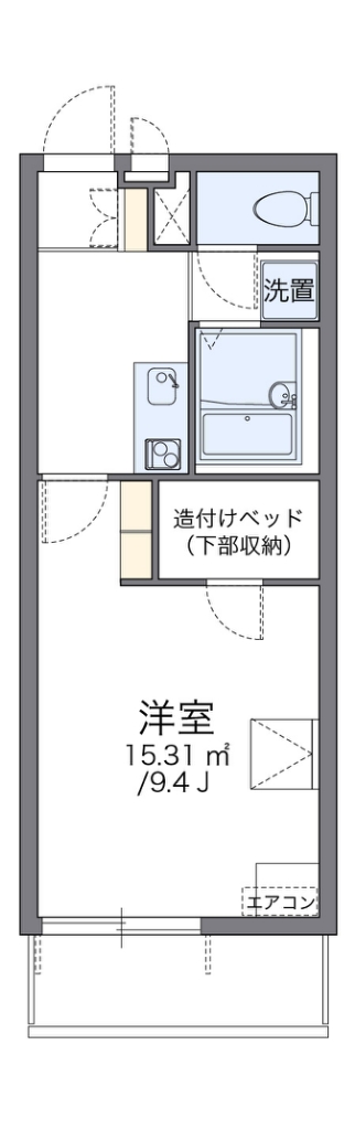 レオパレスイーグルⅥ 303号室 間取り