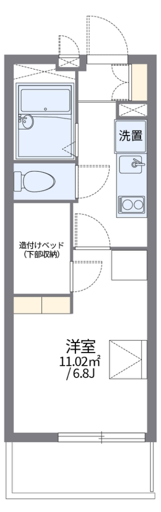 レオパレス寿 301号室 間取り