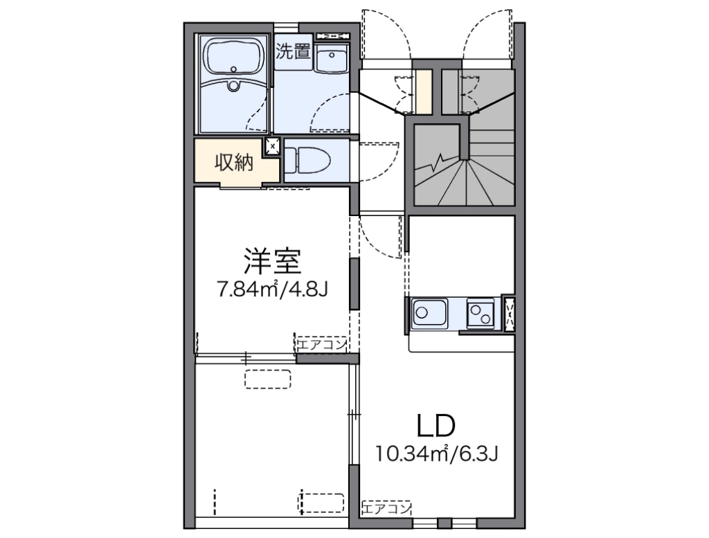 レオネクストグランドソレイユⅡ 間取り図