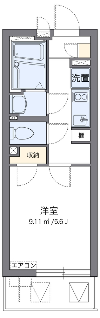 クレイノラーリノ　Ｕ京町 303号室 間取り