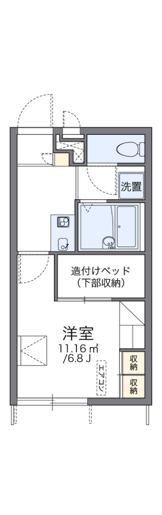 レオパレスシーガル大森 間取り図