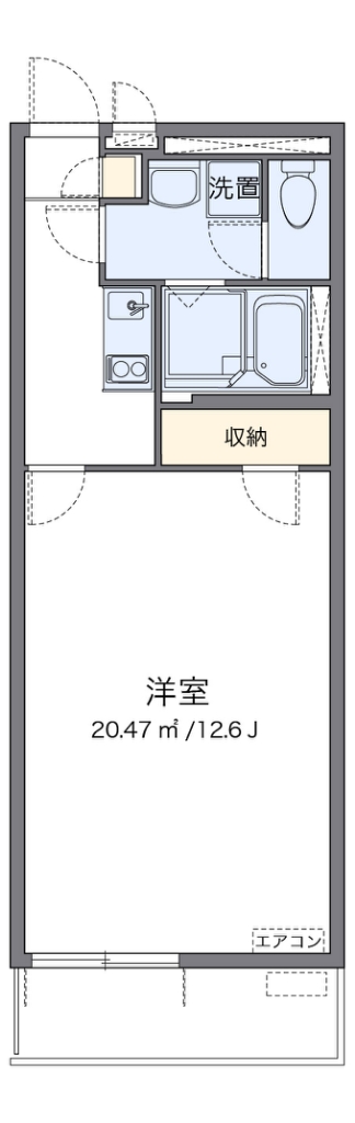 レオネクスト友 101号室 間取り