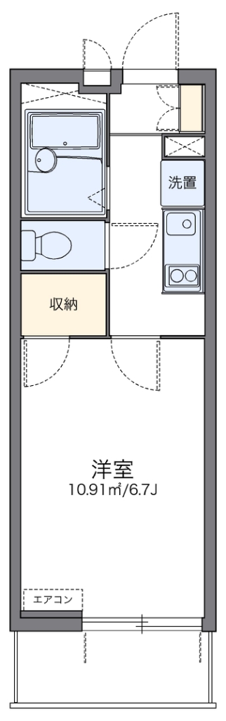 レオパレスＦｏｕｎｔ　ＡⅡ 間取り図