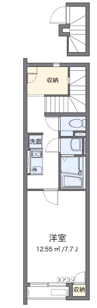 クレイノフェリーチェ 206号室 間取り