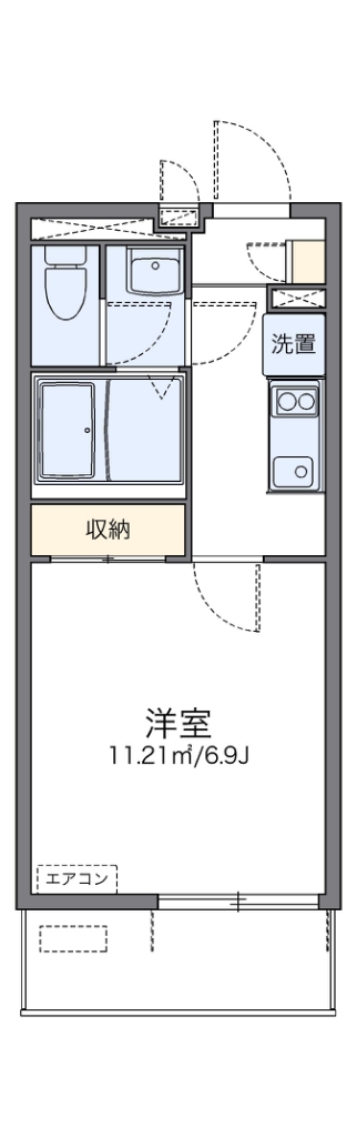 レオネクスト藤仁　並木 304号室 間取り