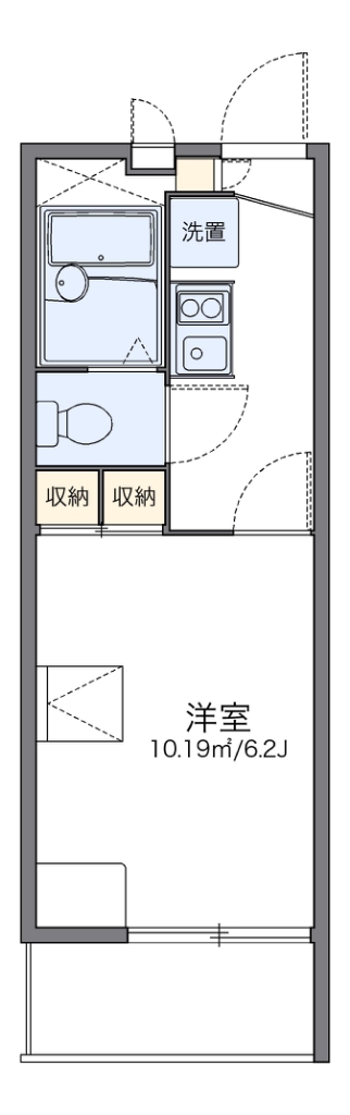 レオパレス南風 307号室 間取り