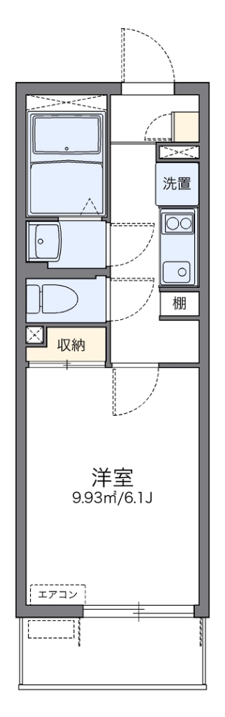 レオネクストサンサーラ 205号室 間取り