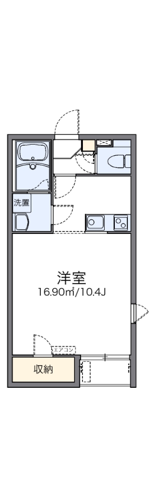 レオネクスト愉 201号室 間取り