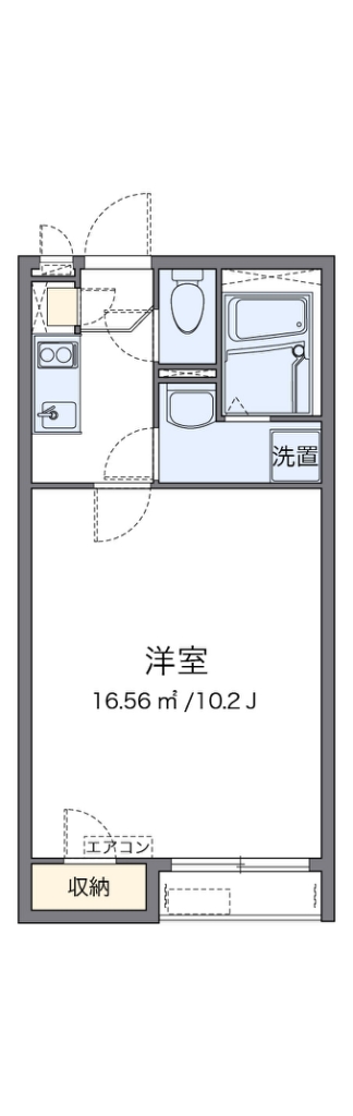 クレイノ湘南美住町 間取り図