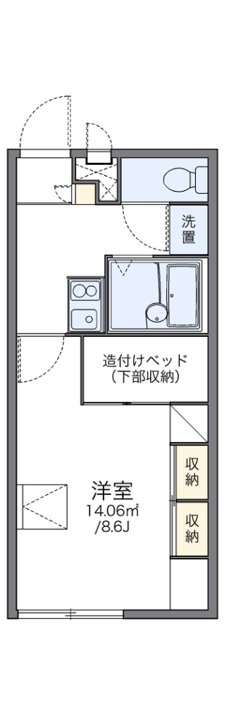 レオパレスＴｏｔｏｒｏ 202号室 間取り